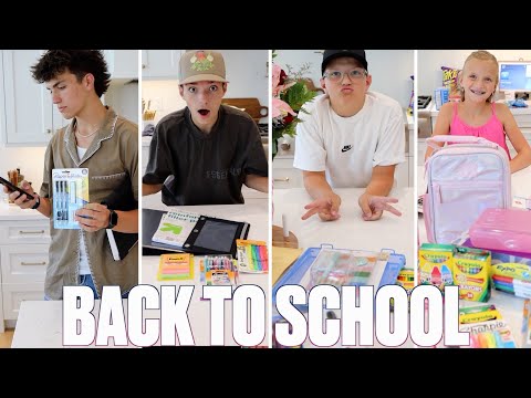 BACK TO SCHOOL SHOPPING | BUYING BACK TO SCHOOL SUPPLIES FOR ELEMENTARY VS HIGH SCHOOL