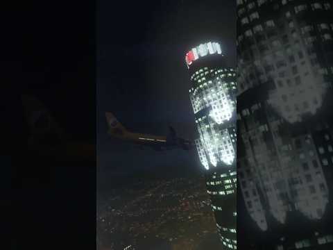 Plane crashing into a building  #gta