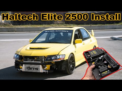 Installing a Haltech Elite 2500 onto the Evo 8!