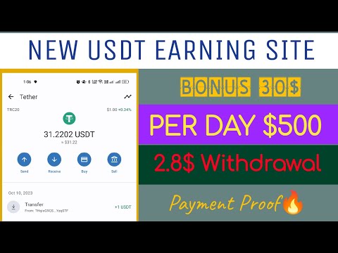 New USDT Earning Highest Paying Site | Earn USDT Daily | Earn USDT With Withdraw Proof