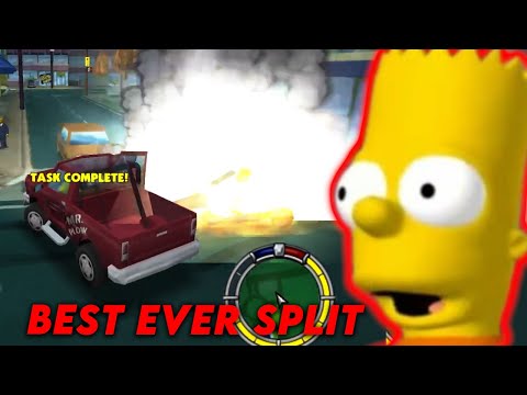 THIS SPEEDRUN WAS INSANELY FAST (Simpsons Hit & Run)