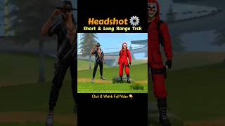 HEADSHOT 🔒 - Fastest Onetap & Drag Trick | Free Fire #shorts