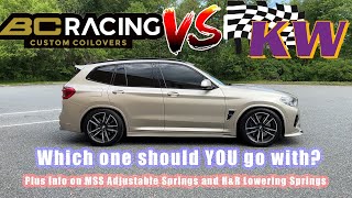 BC Racing Coilover Review (Plus insight on other lowering options) | BMW X3M and X4M