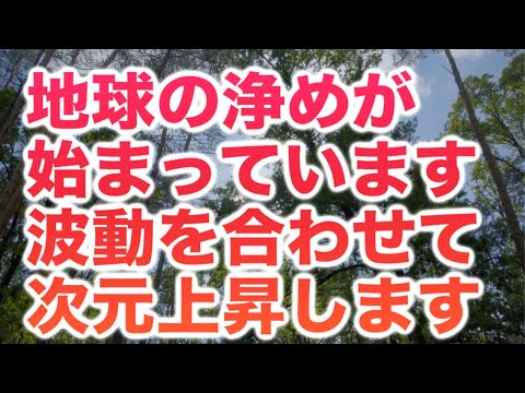 地球の浄めが始まっています。再生して波動を５次元へと合わせてください。スムーズに５次元地球へと移行していけることでしょう。 (a0240)