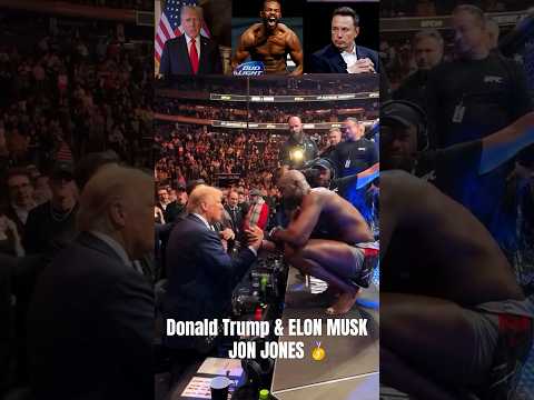 UFC Champion Jon Jones Shares With President Donald Trump & Elon Musk 🥇#donaldtrump #elonmusk #ufc