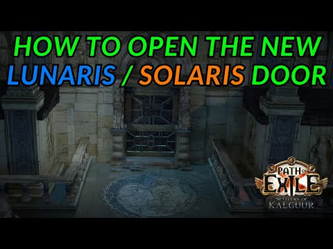 Path of Exile - How to open the NEW Lunaris / Solaris Door