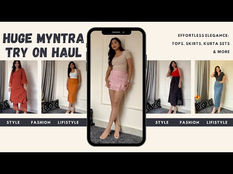 Huge Myntra try on haul || sale upto 70% off || Skirts , kurta set || MUST WATCH