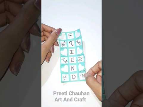 Friendship Day Card Making 2024 | Cute Friendship Day Gift Handmade | Cute Gift Ideas #shorts