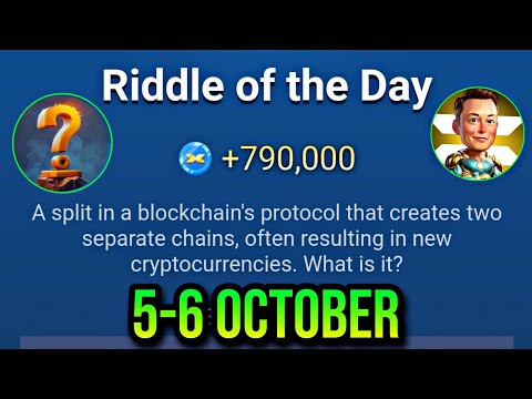 Riddle Of The Day X Empire 5 October | X Empire Riddle Of The Day | Riddle Of The Day Musk Empire