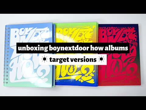 ☼ unboxing boynextdoor how albums ☀︎ target versions ☼