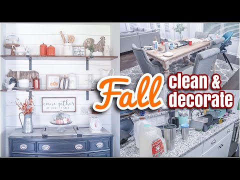 FALL CLEAN AND DECORATE WITH ME 2021 | FALL CLEANING MOTIVATION | MESSY HOUSE TRANSFORMATION