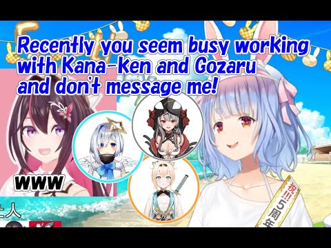 [Hololive] Pekora became a jealousy rabbit.[Eng sub]