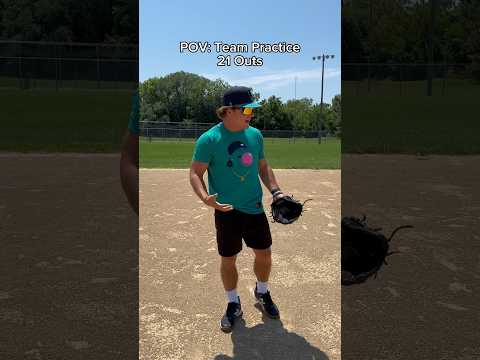 21 Outs… A Ballplayers PTSD 🤣 #baseball #comedy #practice #21outs