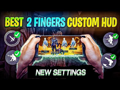 2 Finger Custom Hud Free Fire🔥 {Headshot+Movment}😯 Free 2 Finger Setting | Two Finger Hud 2023