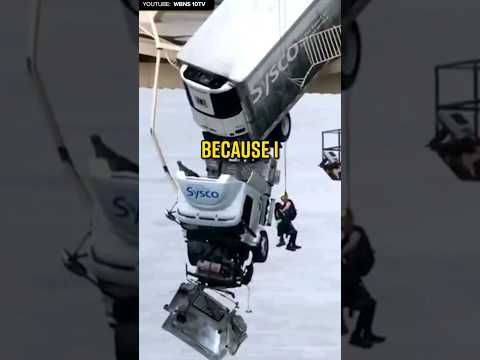 INSANE Rescue as Truck Dangles off a Bridge #Shorts