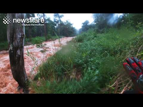 Riders Chase Friend Swept Away In Flash Flood