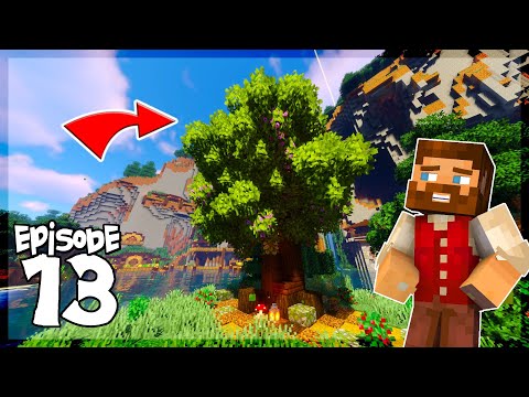 MASSIVE Terraforming and CUSTOM TREE [Moss Farm & Lush Cave]! | Minecraft 1.18 Survival Let's Play