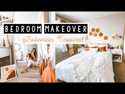 Rental Friendly Bedroom Makeover | Boho Inspired | Mariam Hamdoun