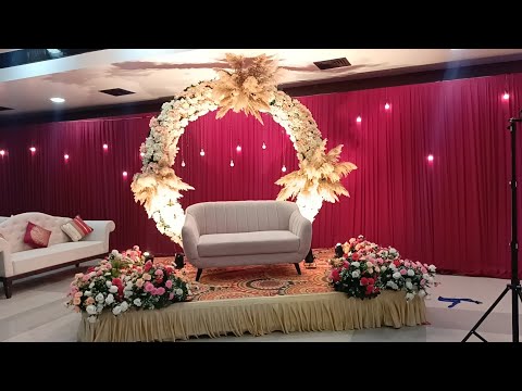 "Creating your Dream Wedding: Red and White Theme by ANJAN ENTERPRISE in Jamnagar #AnjanEnterprise