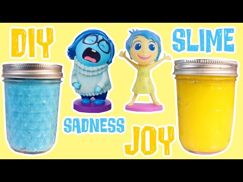 Disney Inside Out 2 Movie How to Make DIY Slime Joy VS Sadness