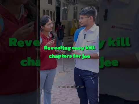 Easy kill Chapters for Jee🤫 #iitjee #motivation #iitmotivation #shorts #iitian