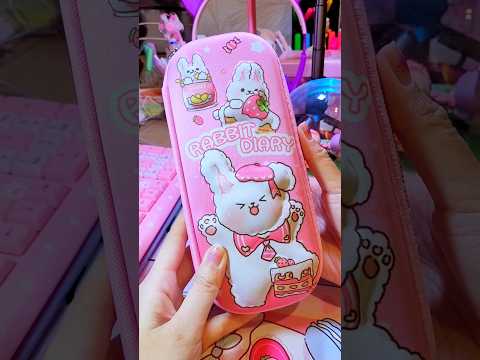 Cute Pencil Case Unboxing ASMR 🎀  #stationery #schoolsupplies