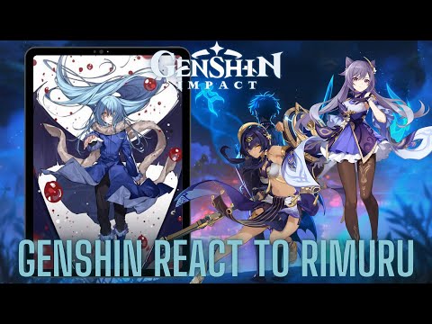 Genshin impact react to aether as Rimuru tempest | that time i got reincarnated as a slime | Gacha