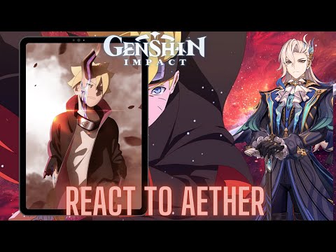 Genshin impact react to Aether as Boruto | naruto shippuden | Gacha life 2 Sasuke