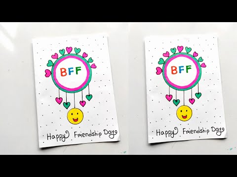 Friendship Day card making |Friends’ gift card idea | Love gift making | How to make friends card