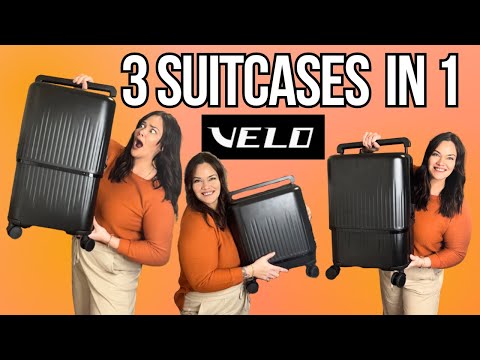 Luggage that grows as you travel?? VELO 3-in-1 Expandable Luggage