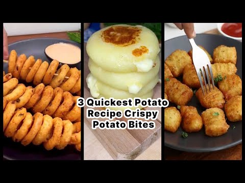 3 Quickest potato bites recipe | crispy potato bites | Kids Lunch Box