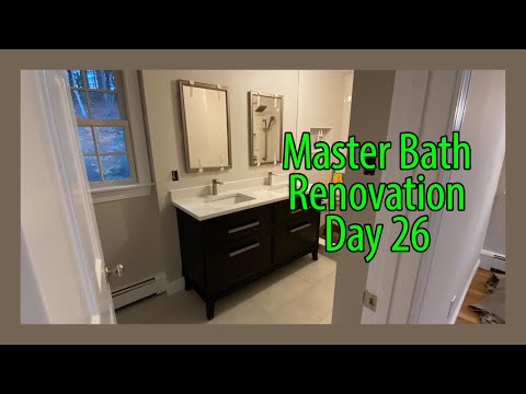 Master Bath Reno - Day 26 - Bench & Mirrors