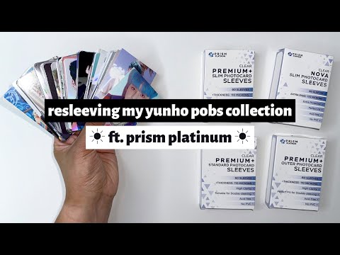 ☼ resleeving my yunho pobs collection ☀︎ ft. prism platinum ☼