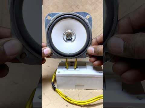 crazy experiment speaker vs (220v) Electricity #experiment #shorts