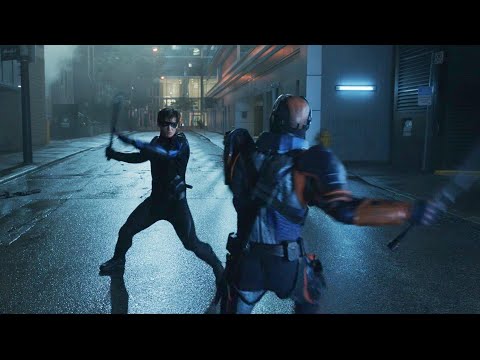 Deathstroke vs Nightwing and Ravager fight scene | Titans S02E13 Finale