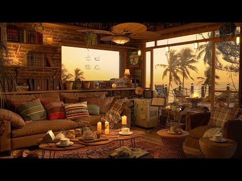 Summer Bookstore Coffee Shop Ambience | Smooth Piano Jazz Music for Relaxing, Studying and Working