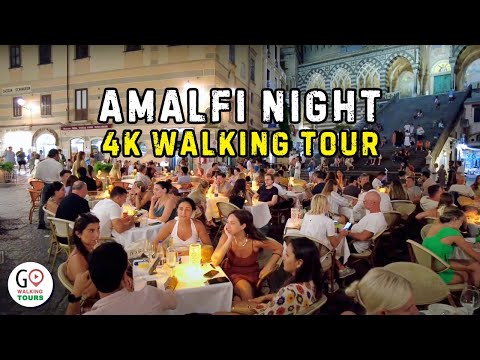 Amalfi, Italy | Night Walking Tour with Beautiful Girls in Amalfi Town