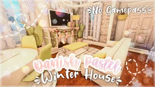 No Gamepass Danish Winter House I Speedbuild and Tour - iTapixca Builds