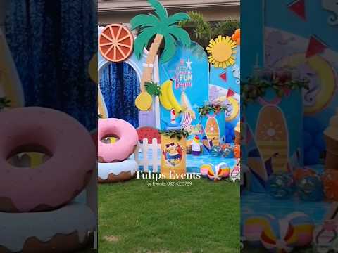 Best Summer Birthday Decorations ideas | Pool Party Decor #poolparty