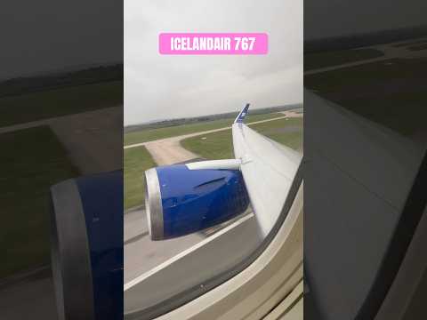 ICELANDAIR BOEING 767 TAKEOFF FROM MANCHESTER AIRPORT🇮🇸🟣🔵