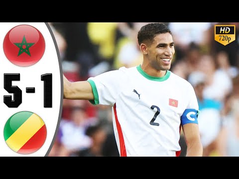 Morocco vs Gabon 5-1 Highlights & All Goals 2024 HD