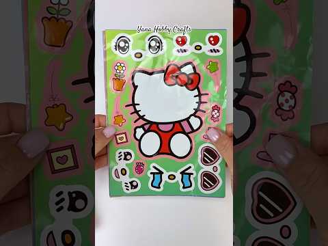 DIY paper crafts ✨ sticker book Hello Kitty ❤️ #papercraft #diycrafts #hellokitty #diypapercraft