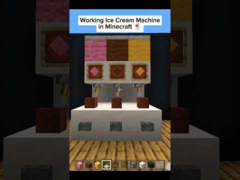 Working Ice Cream Machine in Minecraft | #shorts #minecraft