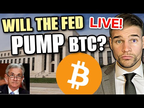 LIVE - BITCOIN IS ABOUT TO MOVE!!!!! FOMC MEETING MINUTES (Live $200,000.00 LONG Trade)