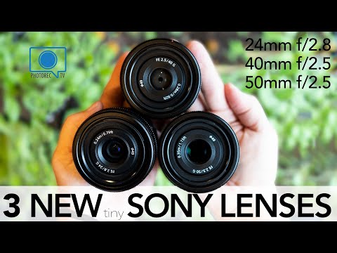 THREE new Sony Lenses!  Less than 200grams each!! But, how Sharp?