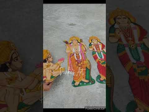 Ram ji Rangoli || Happy Diwali 🪔 2024#readyrangoli#bigrangolis@devikasart@devikasfoodnarttube