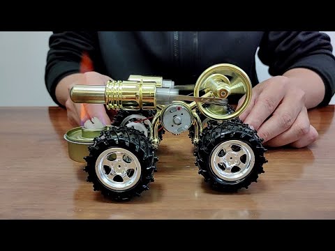 Hot Air Stirling Engine Car Model Unboxing - Perfect Combination of Stirling Engine Model & Toy Car