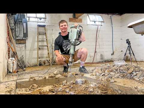 Restoring A $7,000 Mansion: Removing The Basement Floor (Pt. 1)