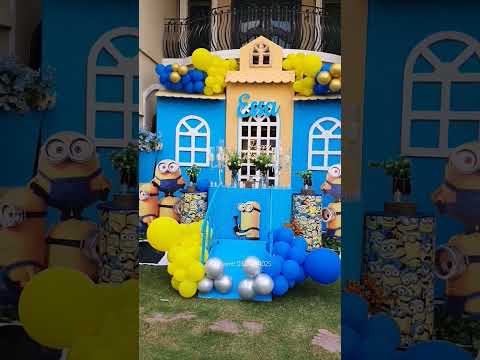 Minions theme birthday party decorations #minions #despicableme