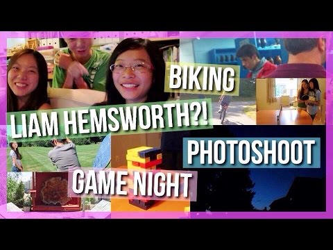 Vlog: Celebrity Sighting?!, Photoshoot, Biking, Game Night